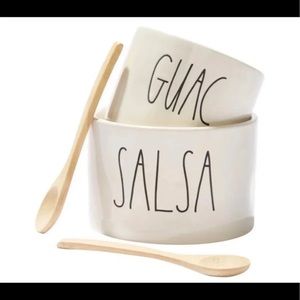 Rae Dunn salsa and guacamole